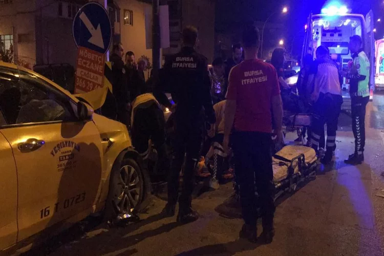 Bursa'da hastane yolunda feci kaza
