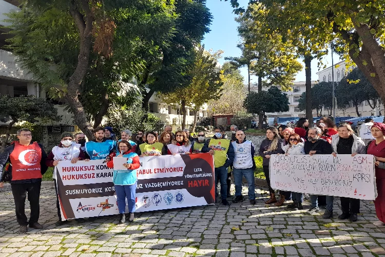 İki aile hekiminin sözleşmesinin yenilenmemesi protesto edildi