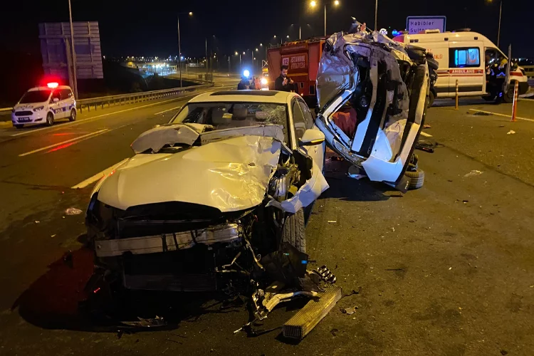 Kuzey Marmara Otoyolu'nda zincirleme trafik kazası: Yaralılar var!