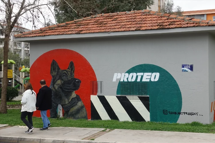 Kahraman köpek Proteo, Karşıyaka'da ölümsüzleşti