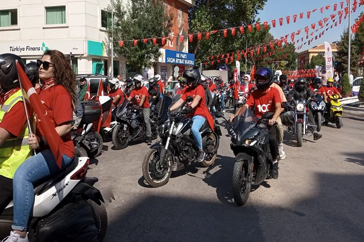 Afyonkarahisar'da 100. Yıl Motosiklet Sürüşü yapıldı