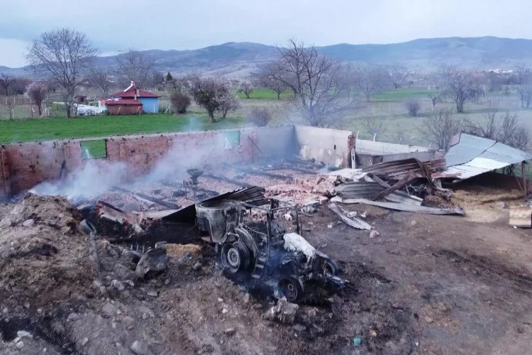 Amasya'da bir çiftlikte yangın: Çok sayıda hayvan telef oldu