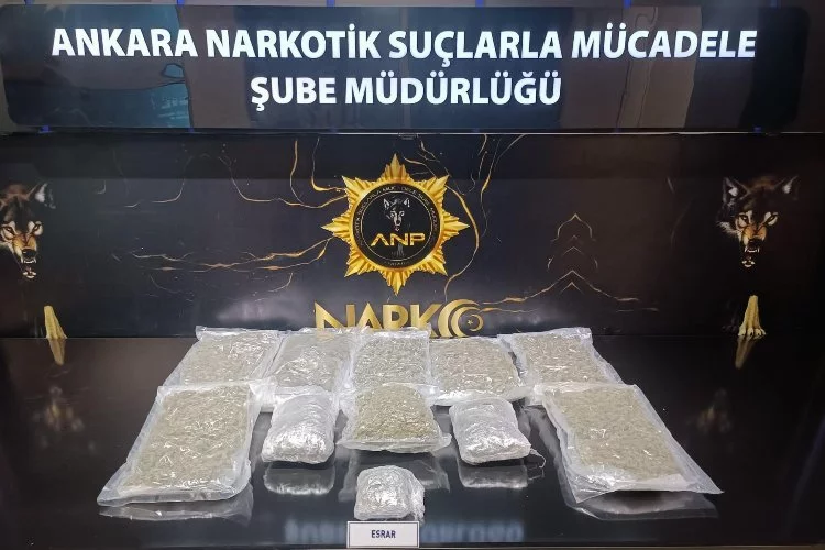 Ankara'da Narkogüç operasyonu: 5 kilo uyuşturucu ele geçirildi