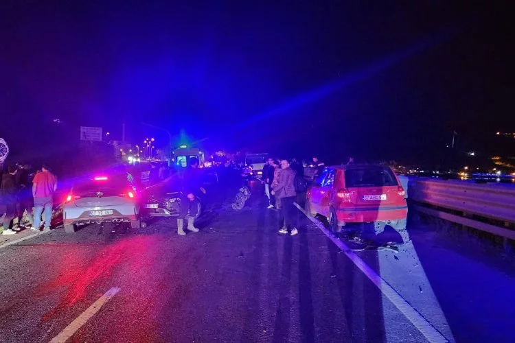 Zonguldak'ta zincirleme kaza: Yaralılar var!