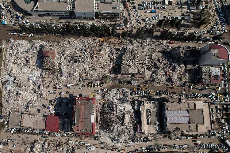 Kahramanmaraş'taki büyük yıkım havadan görüntülendi