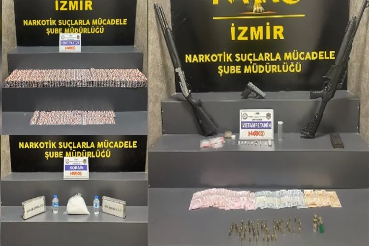 İzmir'de bir haftada 69 uyuşturucu operasyonu