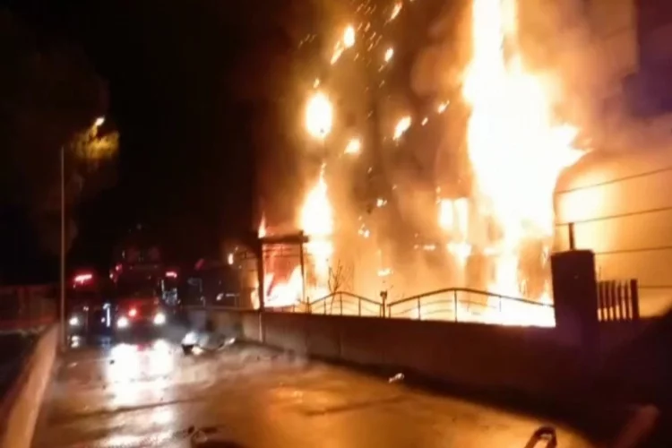 Samsun'da lokanta alev alev yandı