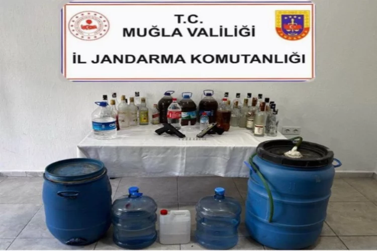Muğla'da sahte alkol operasyonu