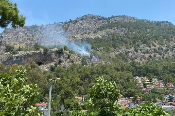 Fethiye'de orman yangını büyümeden söndürüldü