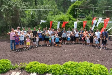Bodrum'da babalar ve çocukları yarıştı