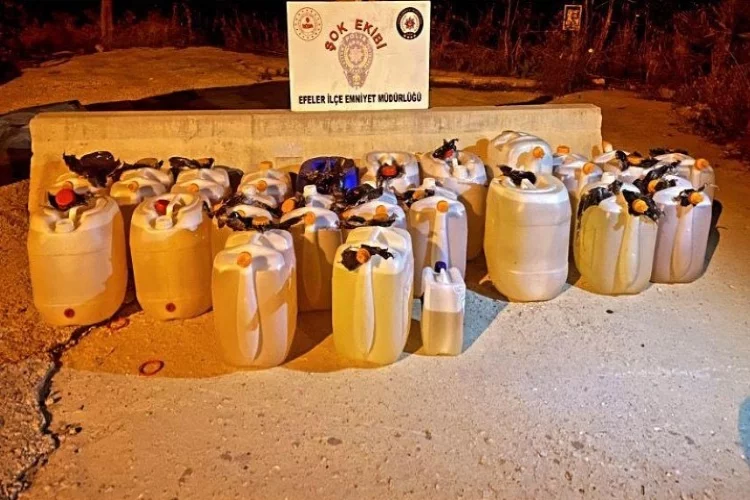 Aydın'da yarım ton kaçak akaryakıt ele geçirildi