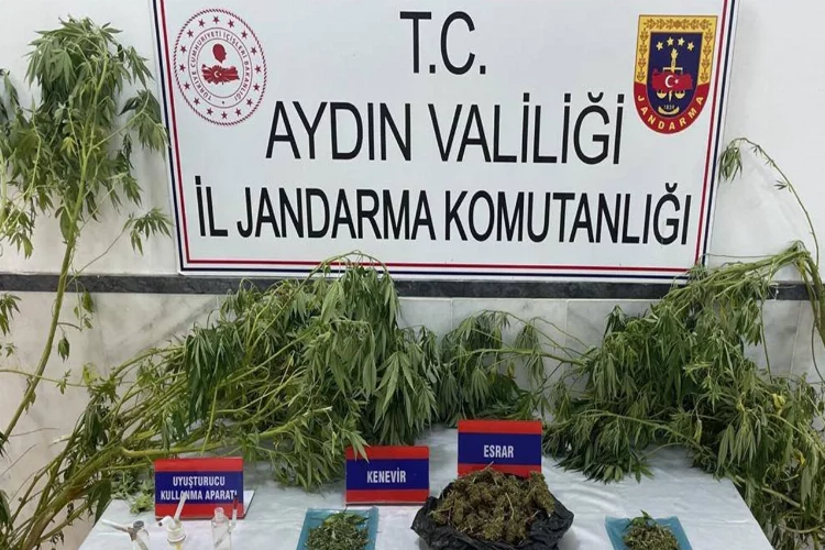 Aydın'da uyuşturucu taciri kıskıvrak yakalandı