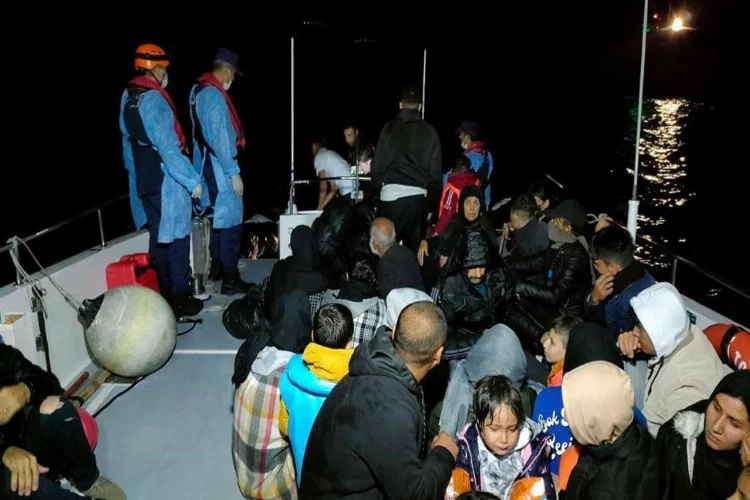 Ayvalık’ta 47 düzensiz göçmen yakalandı