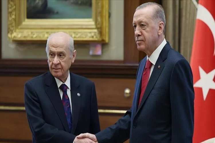 Cumhurbaşkanı Erdoğan ile MHP Lideri Bahçeli buluştu