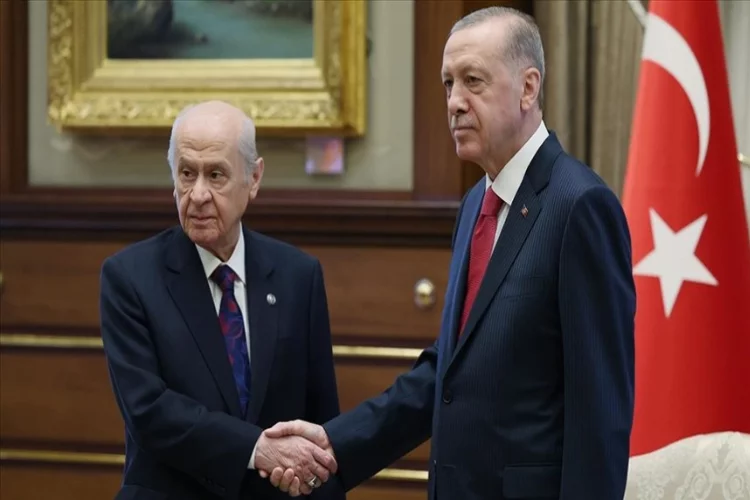 Cumhurbaşkanı Erdoğan, Bahçeli ile bir arada
