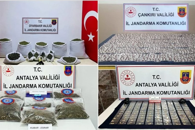 Bakan Yerlikaya: "Narkoçelik-4" operasyonlarında 1180 kilogram yasaklı madde ele geçirildi