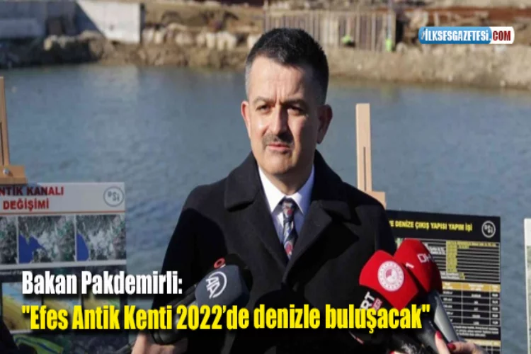 Bakan Pakdemirli: "Efes Antik Kenti 2022’de denizle buluşacak"