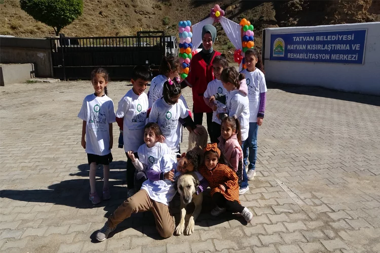 Bitlis’te gönüllü veterinerler öğrencilere hayvan sevgisi aşıladı