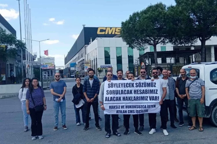 CMS işçileri hukuksuz işten çıkarılmalarını protesto etti