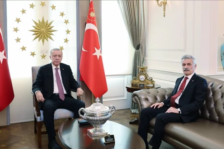 Cumhurbaşkanı Erdoğan Danıştay Başkanı Zeki Yiğit'i kabul etti