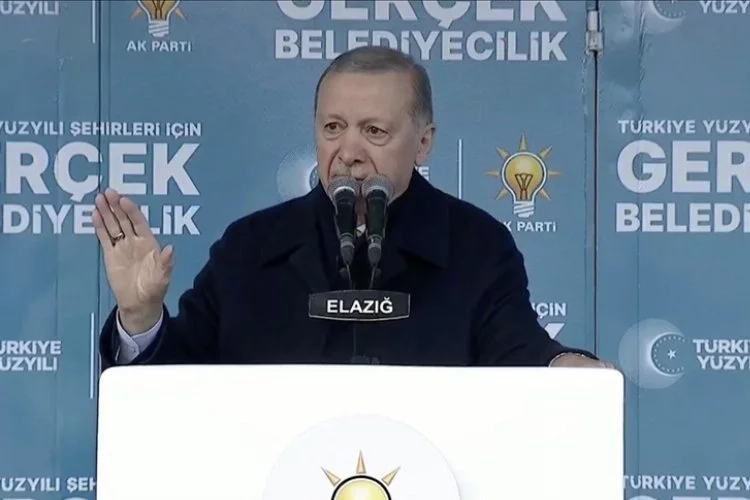 Cumhurbaşkanı Erdoğan Elazığ'da