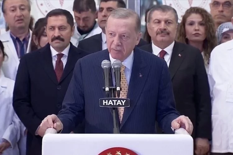 Cumhurbaşkanı Erdoğan Hatay’da hastane açılışında: Amacımız depremzede şehirlerimizi yeniden ayağa kaldırmaktır