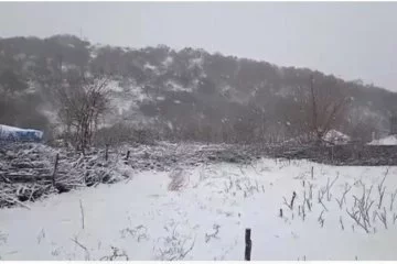 Edirne'ye beklenen kar geldi