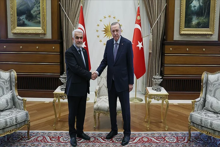  Cumhurbaşkanı Erdoğan, Başkan Yapıcıoğlu'nu kabul etti