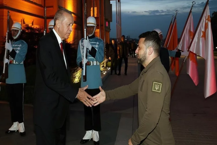 Erdoğan ile Zelenskiy'nin görüşmesi başladı