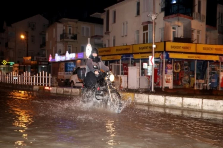 Fethiye'de şiddetli yağış etkili oldu