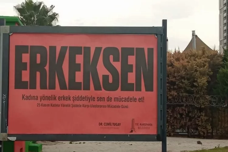 AK Parti İzmir’den CHP’li Belediyenin afişine tepki
