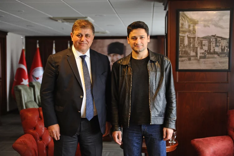 Karşıyaka Belediye Başkanı, Mahir Akkoyun'u misafir etti 