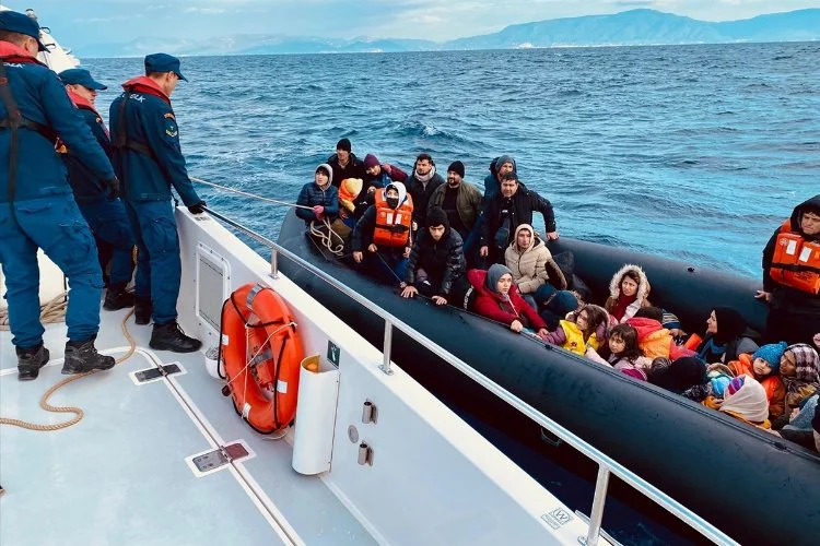 İzmir haber: 46 düzensiz göçmen kurtarıldı