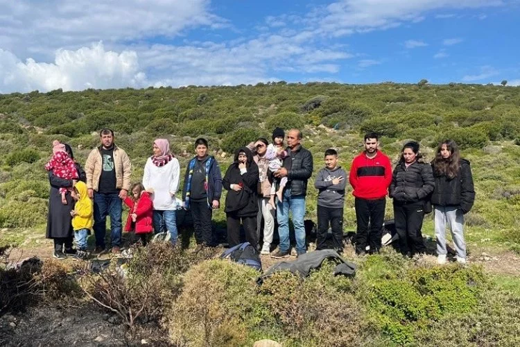 İzmir haber: Kaçak göçmenler kırsal alanda yakalandı