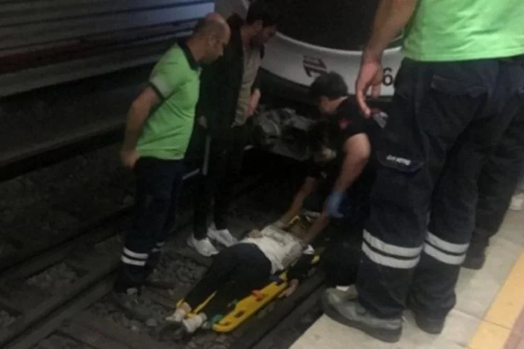 İzmir haber: Konak metroda intihar girişimi