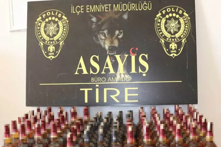 İzmir’de sahte alkol satışı yapılan adrese baskın
