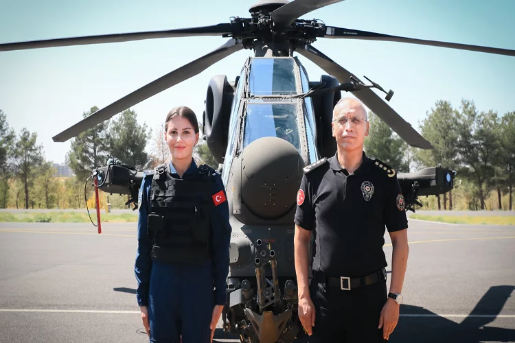 Türkiye’nin ilk kadın taarruz helikopter pilotu Diyarbakır semalarında!