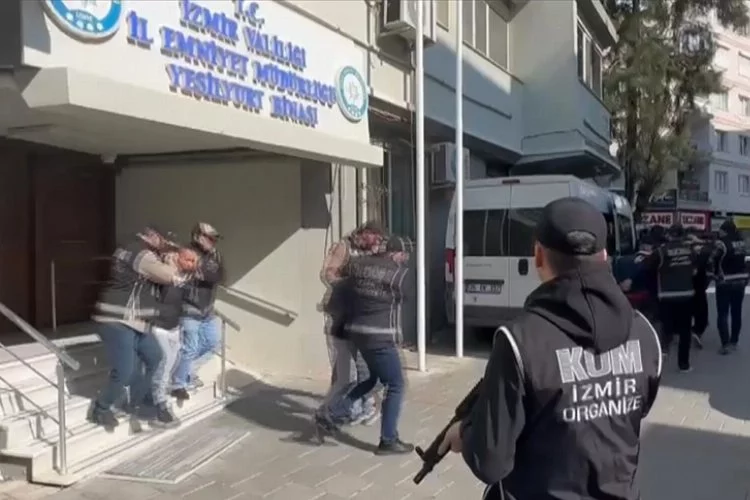 Kafes-41 operasyonunun İzmir ayağı: 6 şüpheli tutuklandı