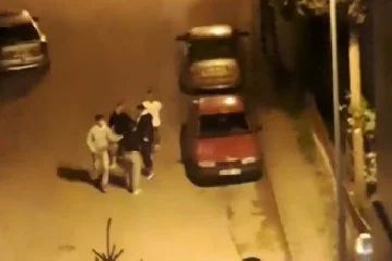 Karabük'te sokak ortasında tekme tokat kavga