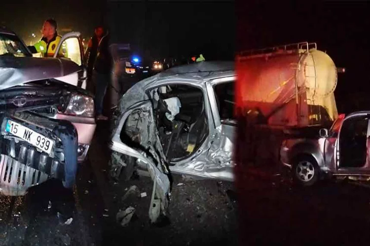 Aydın'da 4 aracın karıştığı feci kaza!