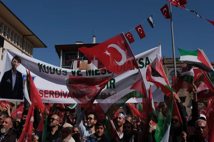 Konya’dan Filistin’e destek mitingi