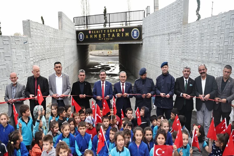 Kütahya'da Şehit Ahmet Tarım alt geçiti hizmete açıldı