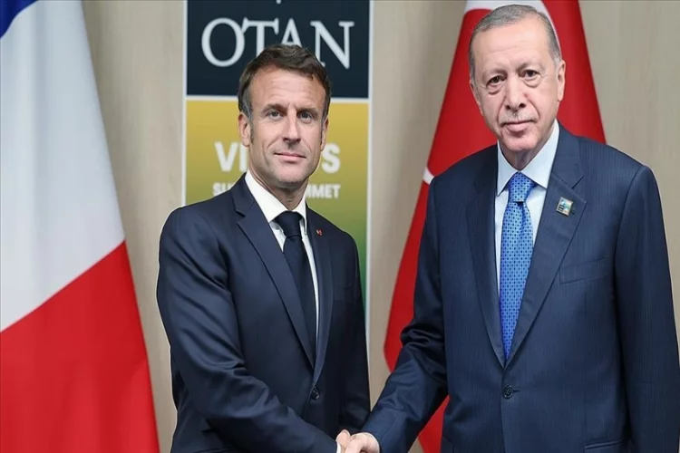Recep Tayyip Erdoğan, Macron ile bir araya geldi
