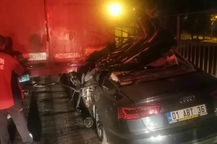 Mersin'de lüks otomobil hurdaya döndü: 1 ölü