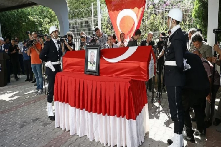 Mersin'de şehit polis memuru Sedat Gezer için cenaze töreni düzenlendi