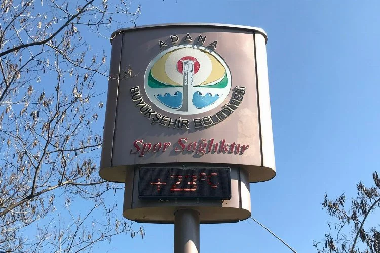 Adana'da termometreler Şubat ayında 23 dereceyi gösterdi