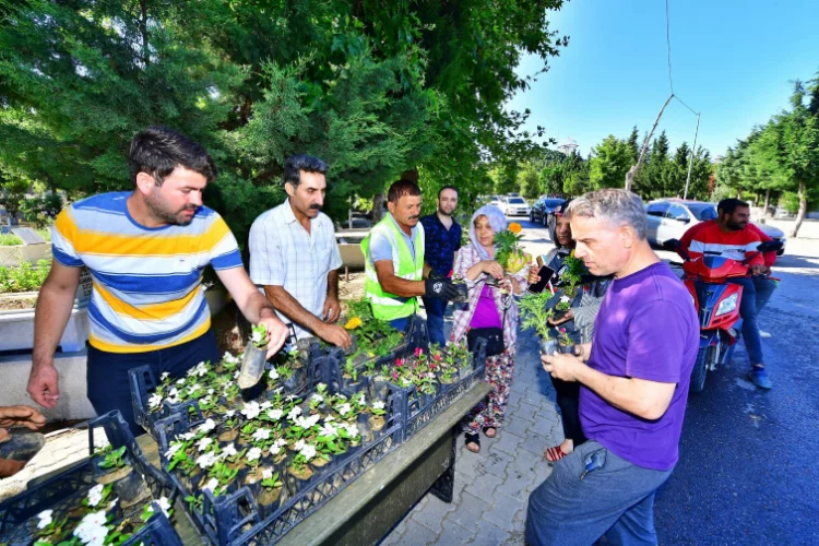 İzmir'de mezarlıklar çiçek açtı
