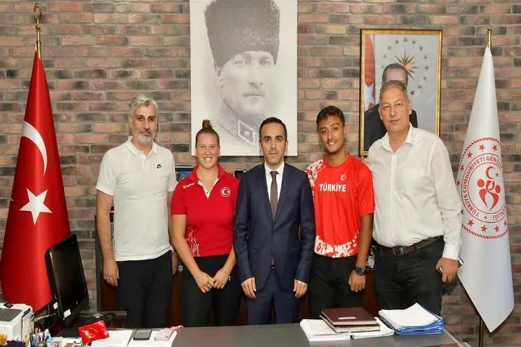 Eskişehir Gençlik ve Spor Müdürü Ercan milli sporcularla görüştü