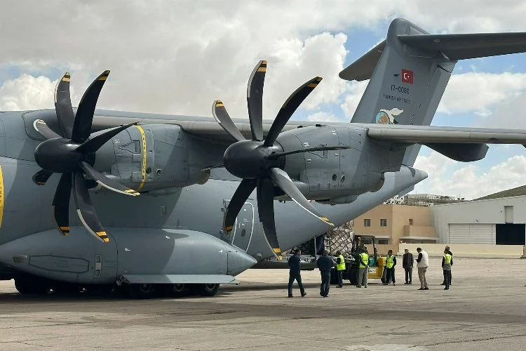 MSB'den insani yardım: Sağlık malzemesi taşıyan uçak Ürdün’de