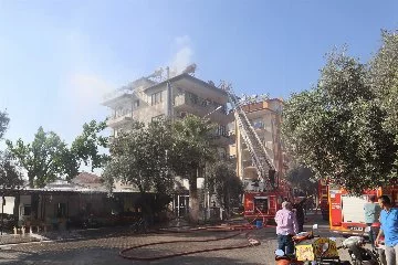 Muğla'da bir binada korkutan yangın